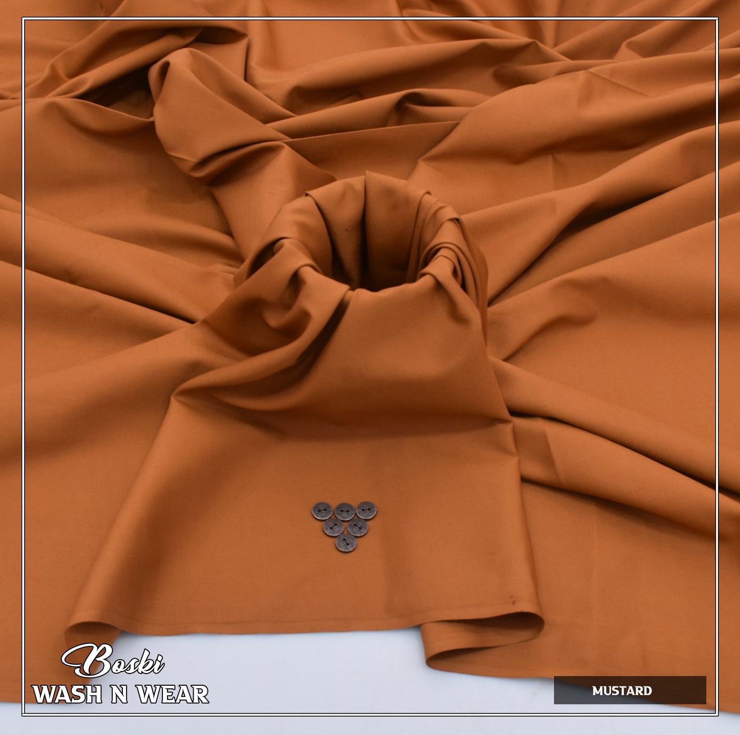 mustard Boski – Wash n Wear Fabric