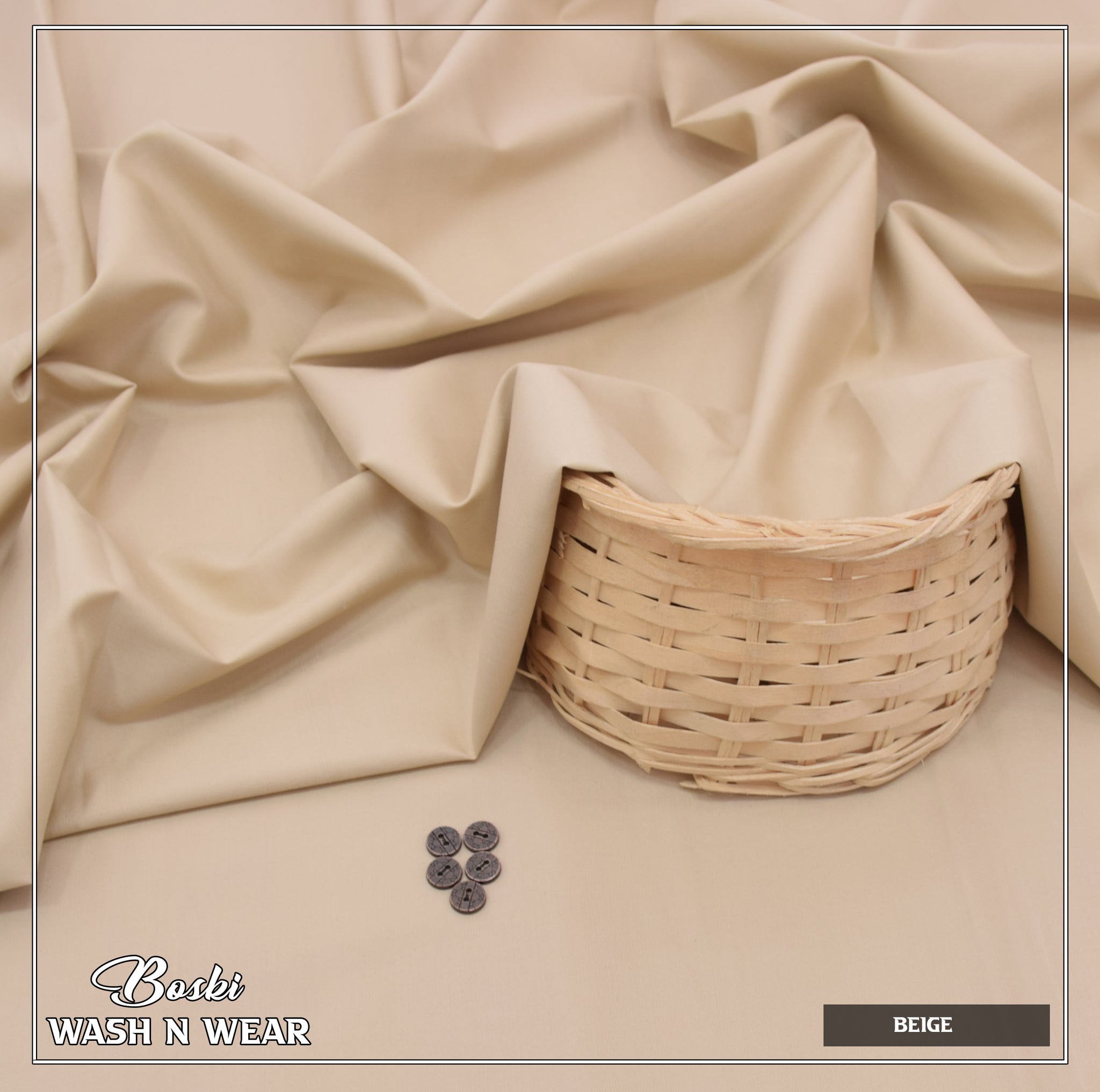 Beige Boski – Wash n Wear Fabric