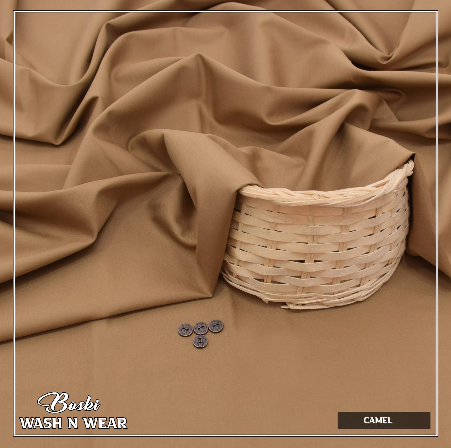 Camel Boski – Wash n Wear Fabric