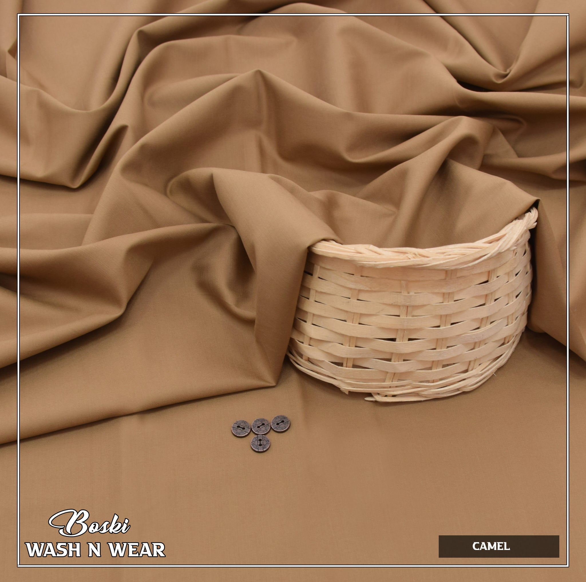 Camel Boski – Wash n Wear Fabric