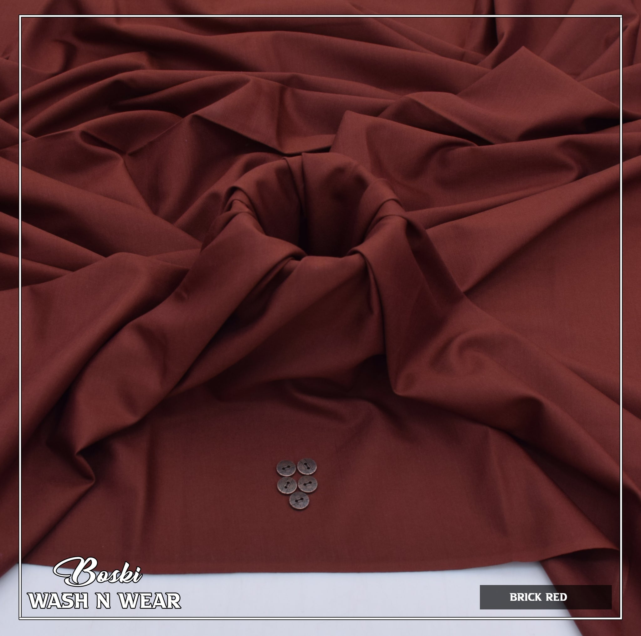 Pastel Brack Red – Wash n Wear Fabric