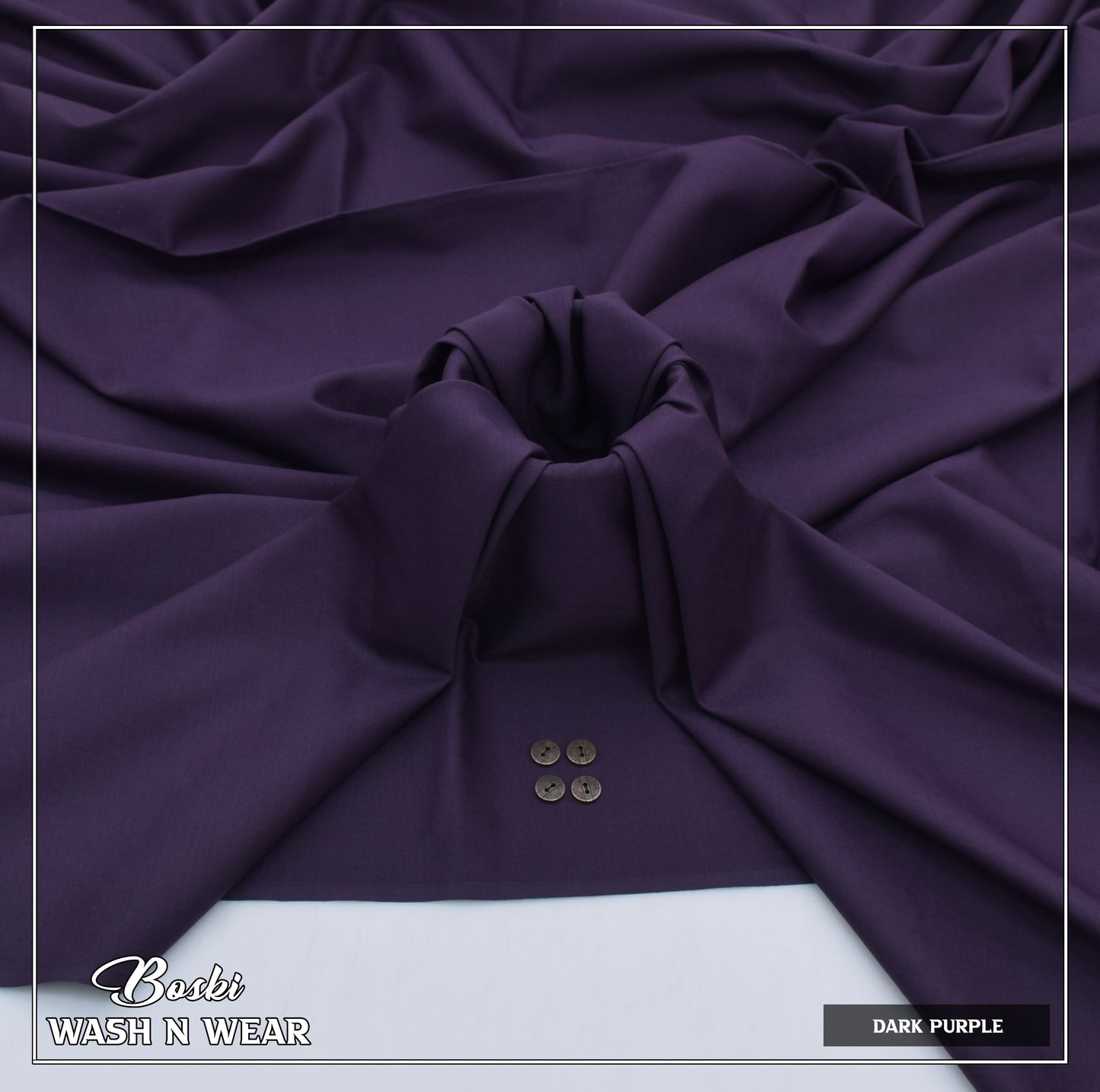 Dark Purple Boski – Wash n Wear Fabric