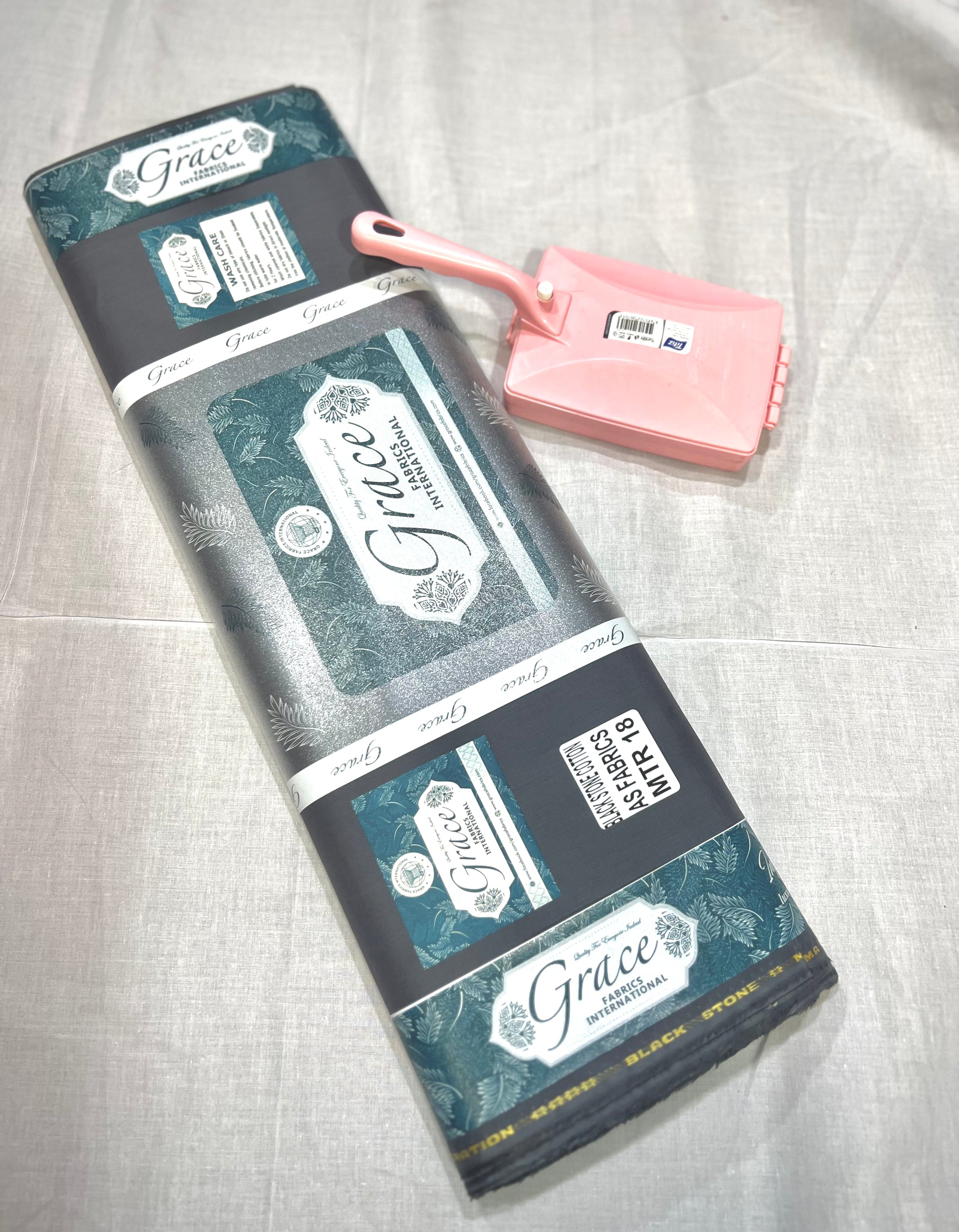 Charcoal – Grace Cotton Premium Fabric