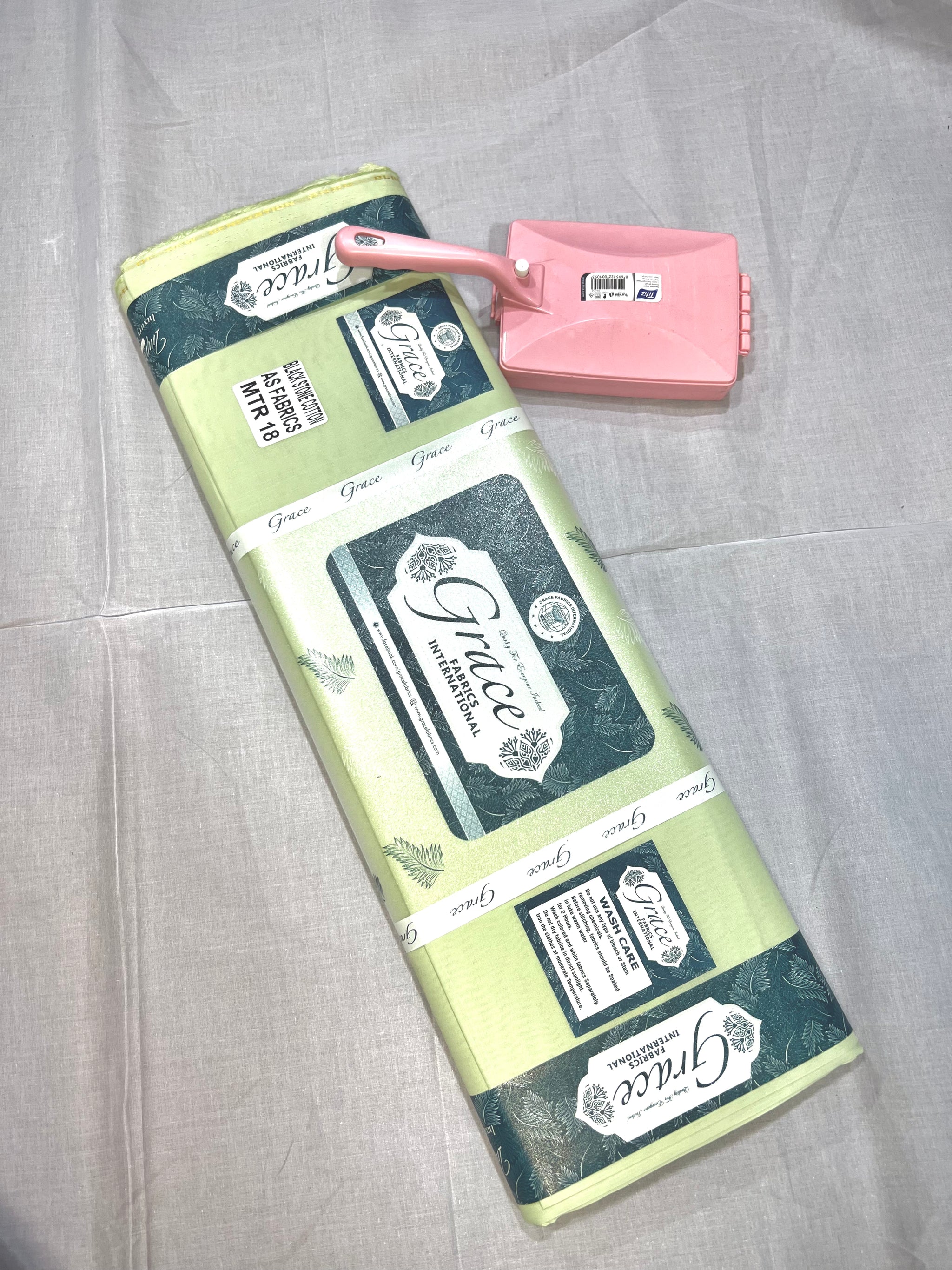 Pista Green – Grace Cotton Premium Fabric
