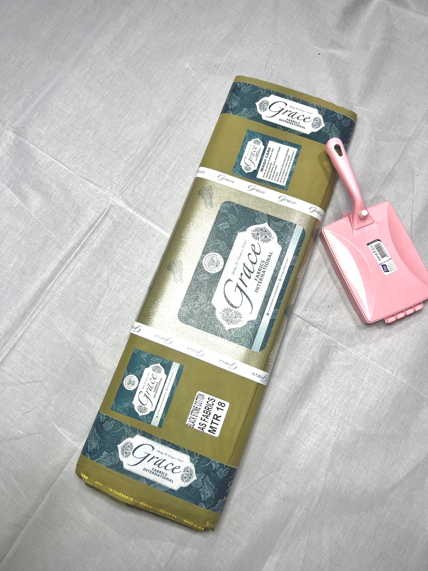 Mehndi Green – Grace Cotton Premium Fabric